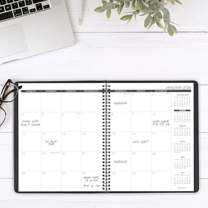 AT-A-GLANCE 2026 Planner, Monthly, 15-Month, 9" x 11", Large, Black (702600526) by AT-A-GLANCE - Image 2