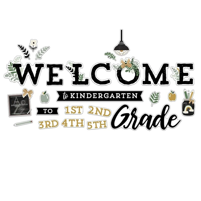 Farmhouse Welcome Bulletin Board Set by Carson Dellosa Education - Used - Acceptable condition - CA$14.96