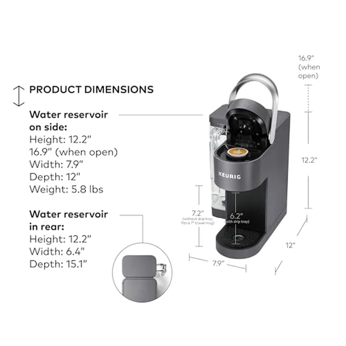 Keurig K-Supreme SMART Single Serve Coffee Maker With Wifi Compatibility, 4 Brew Sizes, And 66oz Removable Reservoir, Compatible with Alexa, Gray by Keurig - Image 6