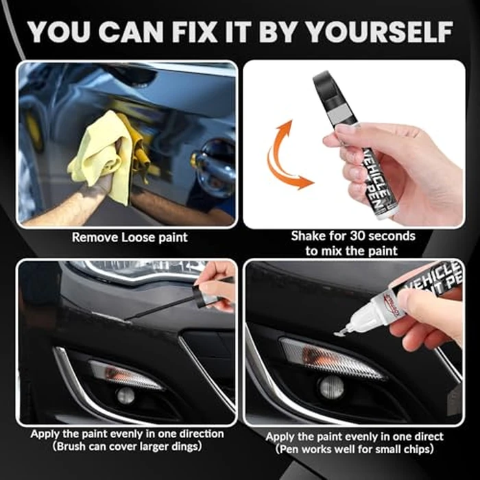 Black Touch Up Paint for Cars, Color Accurate Car Touch Up Paint, Professional Automotive Scratch Repair, Lasting Auto Scratch Remover, Quick Dry, Easy to Use, Safe and Waterproof, Versatile Use by xdotoar - Image 5