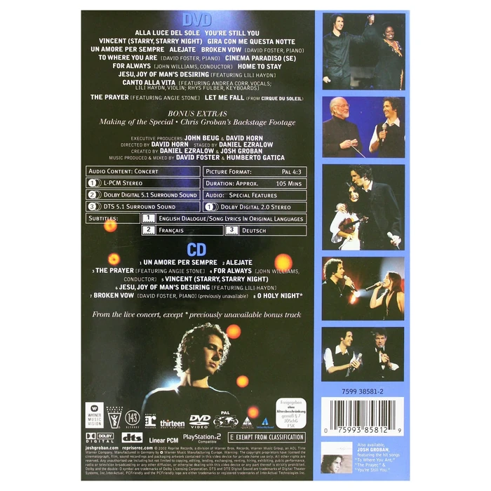 Josh Groban In Concert (with Bonus CD) by Rhino - Image 2