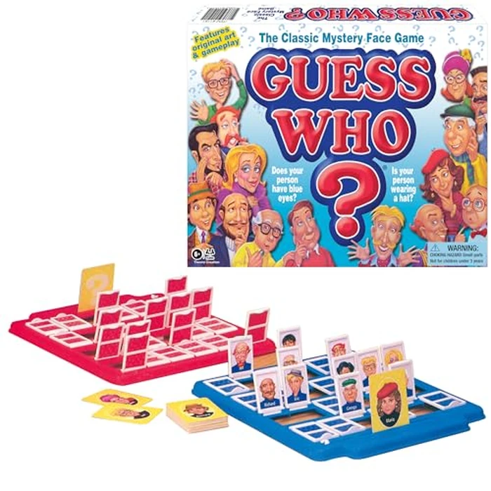 Guess Who? Board Game with Classic Characters by Winning Moves Games USA, Classic Children's Mystery Board Game of Deduction for 2 Players, Ages 6+ (1191) by Winning Moves - Used - Very Good condition - US$17.39