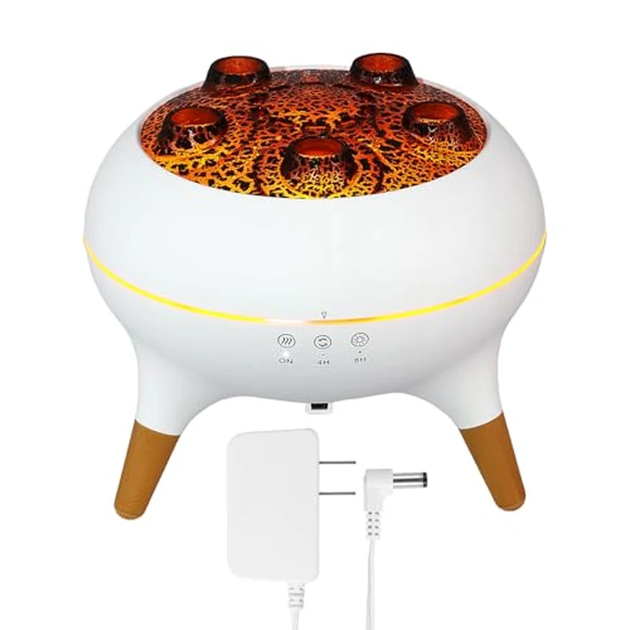 Essential Oil Diffuser 250ML, Jellyfish Diffuser for Essential Oils Volcano Diffuser Aroma Diffusers Air Humidifiers Dynamic Sound Pickup Ultrasonic Aromatherapy 7-Color Lights for Home Bedroom Office by GLMFAN - Image 8