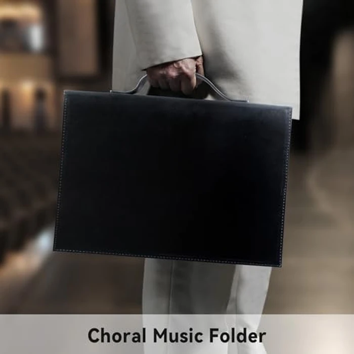 Choir Music Folder with Handle & Strap - Professional Black Choir Folder for Stage Performance, 3-Ring Binder, Portable Sheet Music Holder for Choir Singers(Black) by ZUIKAKU - Image 5