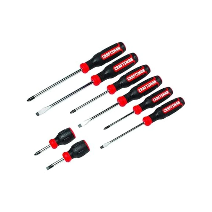 CRAFTSMAN Screwdriver Set, Bi-Material, 8 Piece Set (CMHT65075N) by CRAFTSMAN - Used - Like New condition