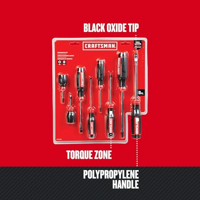 CRAFTSMAN Screwdriver Set, Bi-Material, 8 Piece Set (CMHT65075N) by CRAFTSMAN - Image 3