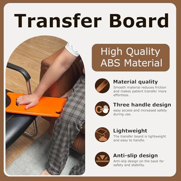 Transfer Board and Slide Board for transferring, Sliding Board Transfer to Wheelchair, Patient Transfer, Transfer Boards from Wheelchair to Car, Toilet, Tub [Patent Pending] by suboton - Image 3