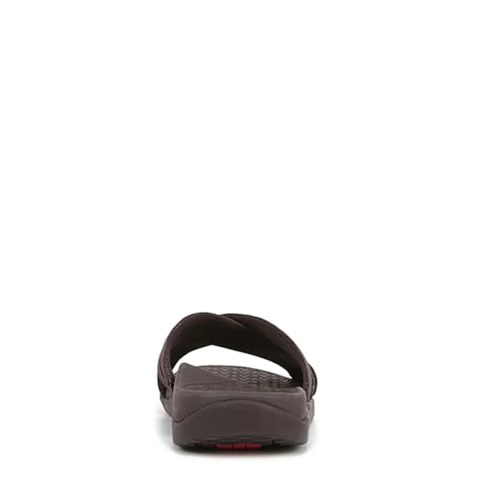 Vionic Men's Tide Slide Sandal, Chocolate Brown Leather, 10 by Vionic - Image 3