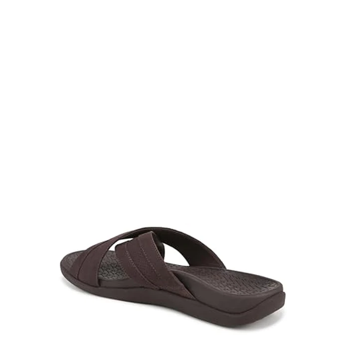 Vionic Men's Tide Slide Sandal, Chocolate Brown Leather, 10 by Vionic - Image 7
