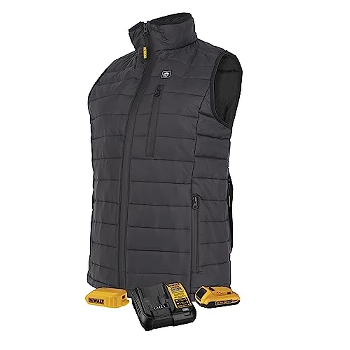 DEWALT Womens Standard Lightweight Puffer Heated Vest Kit Black Medium by DEWALT - Used - Like New condition - US$129.31