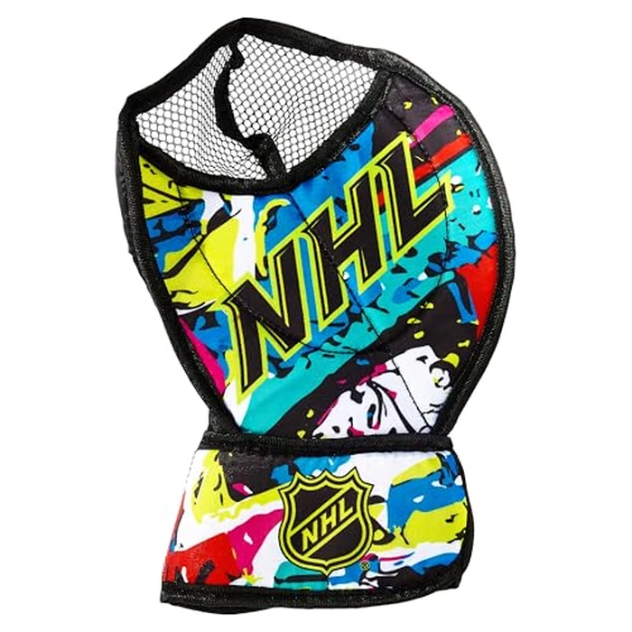 Franklin Sports NHL Youth Knee Hockey Goalie Pads + Helmet Set - Kids Knee + Mini Hockey Goalie Gear + Equipment - (2) Leg Pads, Catch Glove, Blocker + Mask Included - Graffiti by Franklin Sports - Image 6