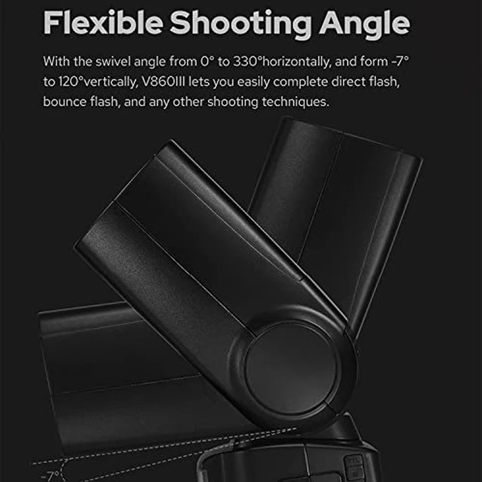 Godox V860III-C Camera Flash for Canon Camera Flash Speedlite Speedlight Light,2.4G HSS 1/8000s,480 Full-Power Flashes,7.2V/2600mAh Li-ion Battery,0.01-1.5s Recycle Time,10 Levels LED Modeling Lamp by GODOX - Image 8