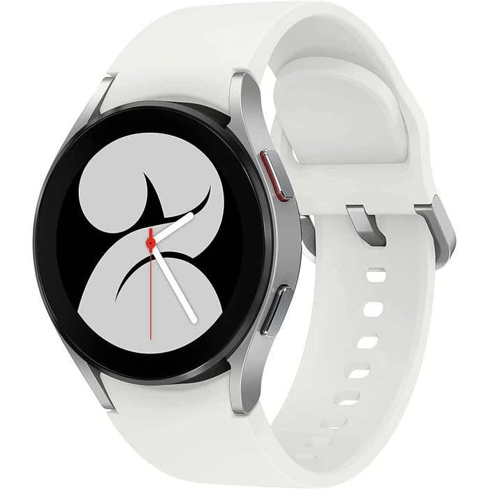 Samsung Galaxy Watch4 (Bluetooth) - 16GB - 40mm - Silver Aluminum Case with White Fluoroelastomer Sport Band by Samsung - Refurbished - Excellent condition - US$56.48