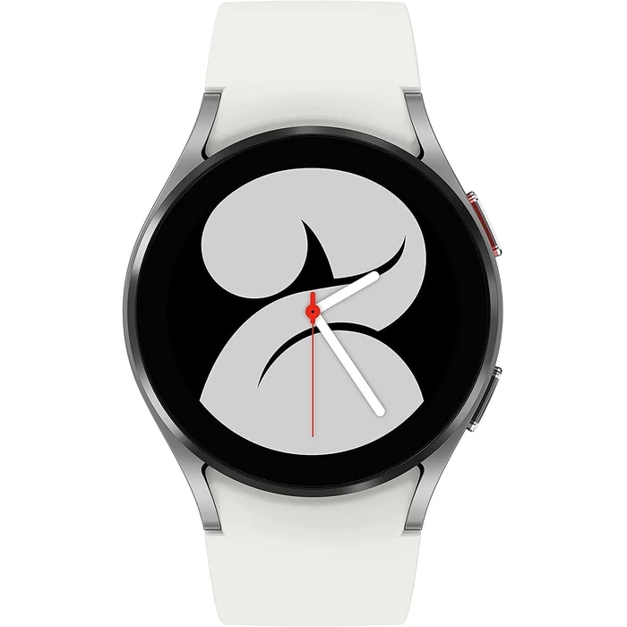 Samsung Galaxy Watch4 (Bluetooth) - 16GB - 40mm - Silver Aluminum Case with White Fluoroelastomer Sport Band by Samsung - Image 2