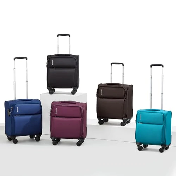 Hanke 16 Inch Underseat Carry On Luggage with Spinner Wheels for Airline, Small Softside TSA Approved Luggage Lightweight Rolling Suitcases Under Seat Personal Item Travel Carry-On Bag(Purple) by Hanke - Image 8