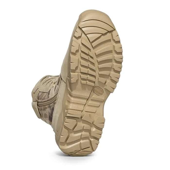 NORTIV 8 Mens Military Tactical Work Boots Hiking Side Zip Leather Outdoor Motorcycle Combat Boots Response,Size 10.5W,Camo Sand by NORTIV 8 - Image 6