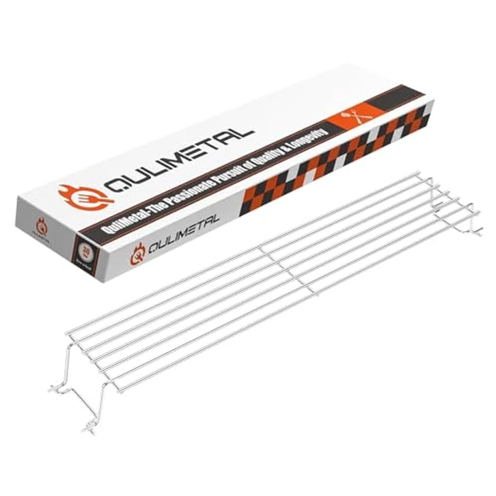 QuliMetal Stainless Steel Warming Rack for Weber Spirit 300, Grill Parts for Weber Spirit 2 300 Series Grills with Front Control Knobs, 7641 Upper Rack for Weber Genesis Silver Gold B/C Grills by QuliMetal - Used - Like New condition - CA$28.09