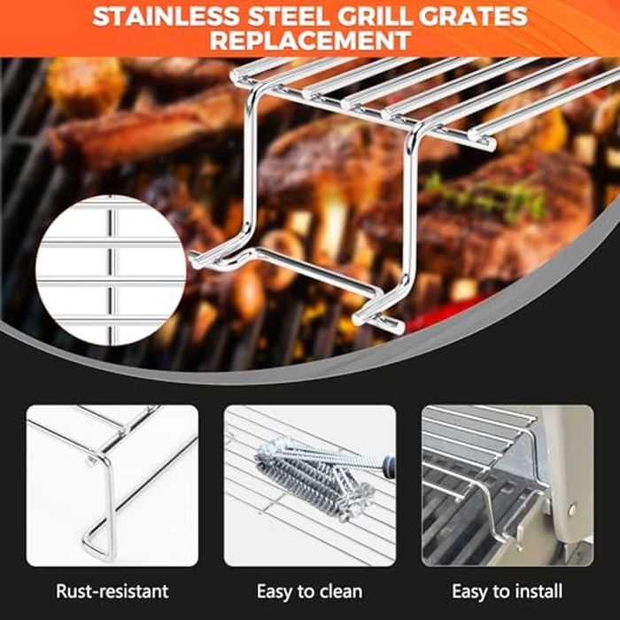 QuliMetal Stainless Steel Warming Rack for Weber Spirit 300, Grill Parts for Weber Spirit 2 300 Series Grills with Front Control Knobs, 7641 Upper Rack for Weber Genesis Silver Gold B/C Grills by QuliMetal - Image 6