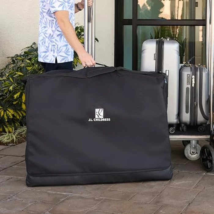 J.L. Childress Universal Stroller Travel Bag for Airplane - Fits Most Baby Strollers, Flying Essentials, Airport Accessories for Gate or Luggage Check, ID Card, AirTag Compatible - Large, Padded by J.L. Childress - Image 3