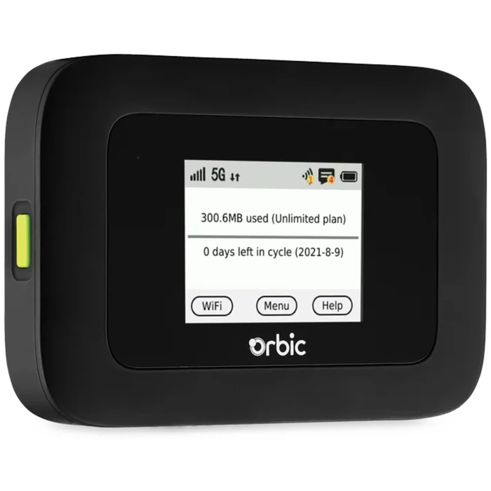 Orbic R500L5 0 [R500LG] Speed 5G UW Mobile Hotspot (Verizon) - Black by Orbic - Image 2