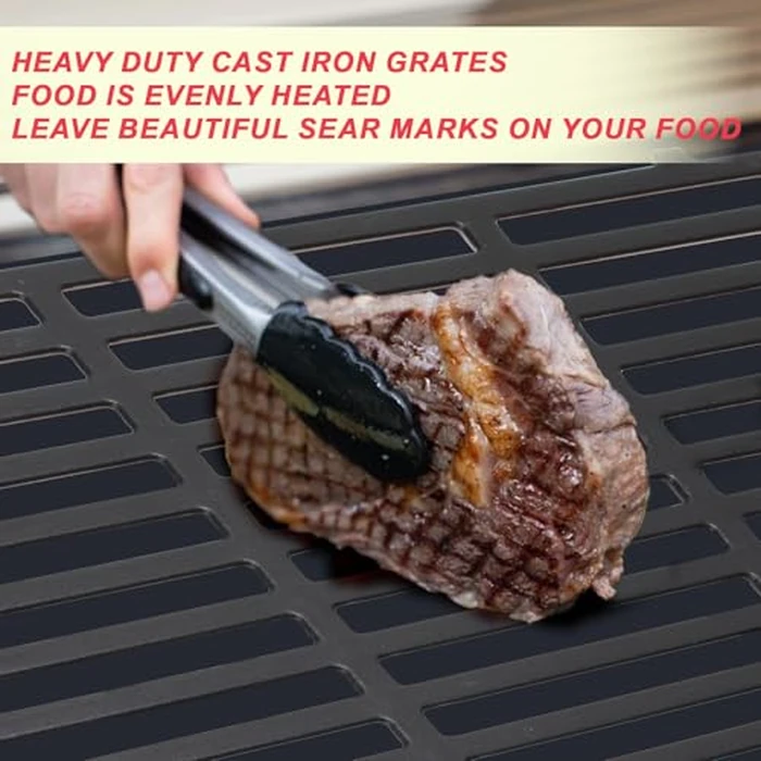 66097 Genesis II 400 Grill Grates for Weber Genesis GS4 II/LX 400 Series Grills Parts Genesis 2 E-410 S410 E-435 S-435 E-415 SE-410 LX S-440, 66089 Grates for Kitchen-aid 740-0781 Parts Cast Iron by DcYourHome - Image 5