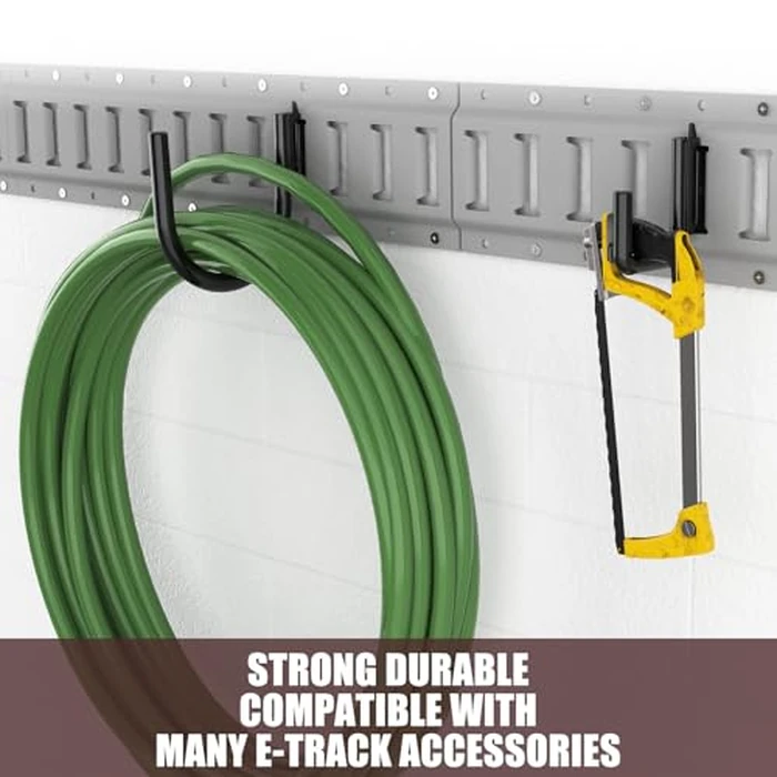 KOPKIO 8 PCS Heavy Duty E Track Hooks J Hooks 2" and 4", E Track X Track Steel Hanger Spring Fitting E Track Accessories for Enclosed Trailer, Cargo Van,Semi-Trucks Trailer by KOPKIO - Image 7