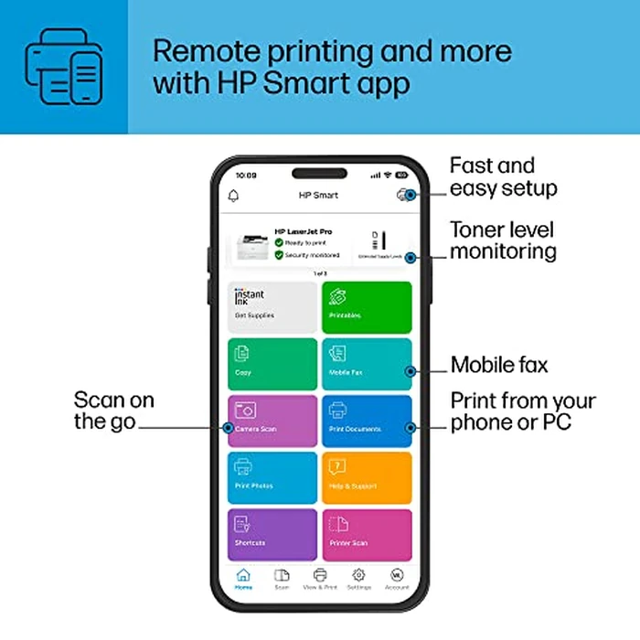 HP LaserJet Pro 4001n Black & White Printer, Print, Fast speeds, Easy Setup, Mobile Printing, Advanced Security, USB, Ethernet Connection, Best-for-Office by HP - Image 7