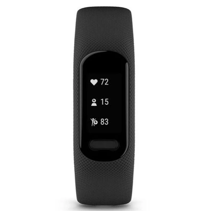 Garmin Vivosmart 5 Smartwatch - Black Polycarbonate Case with Black Silicone Strap - Large Size by Garmin - Refurbished - Premium condition - US$218.49
