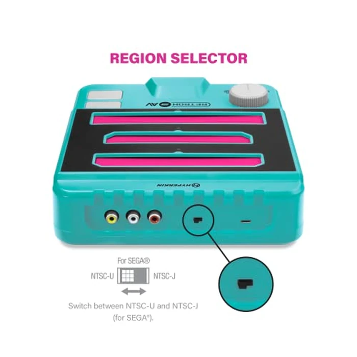 Hyperkin - RetroN 3 (3-in-1) AV Gaming Console Console System with Controllers for Nintendo NES/Super NES (SNES) / Super Famicom/Genesis, (Hyper Beach) by Hyperkin - Image 5