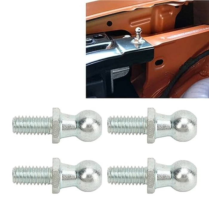 Automotive Replacement Ball Studs 4PCS 13mm Ball Studs with Hardware 5/16in 18 Thread Long Durability for Gas Lift Strut by Acouto - Image 8