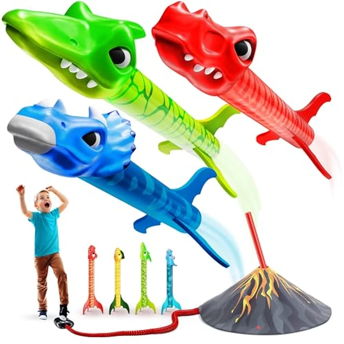 Ninja Blast Dinosaur Toy Rocket Launcher for Kids Toys for Kids 3-5 5-7 4-6 - Outdoor Toys for Kid Ages 4-8 - 3 4 Year Old Boy Birthday Gift - Gifts for Boys Age 3 4 5 6 Years Toy for Toddlers by Ninja Blast - Used - Like New condition - US$18.99