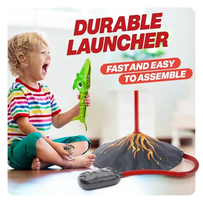 Ninja Blast Dinosaur Toy Rocket Launcher for Kids Toys for Kids 3-5 5-7 4-6 - Outdoor Toys for Kid Ages 4-8 - 3 4 Year Old Boy Birthday Gift - Gifts for Boys Age 3 4 5 6 Years Toy for Toddlers by Ninja Blast - Image 4