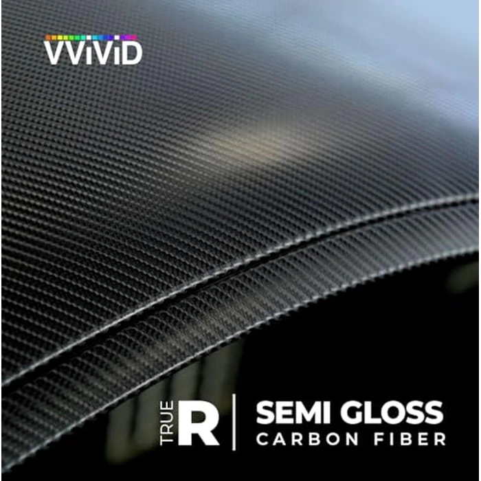 VViViD Black True R Carbon Fiber Vinyl Wrap Roll with Air Release Technology (20ft x 5ft) by VViViD - Image 3