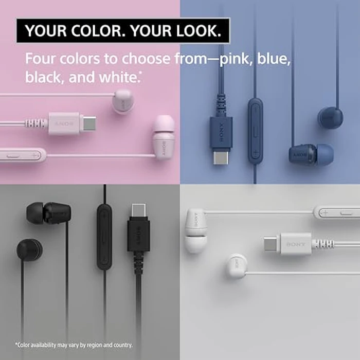 Sony IER-EX15C USB-C Plug, Wired in-Ear Headphones for iPhone and Android Phones, with Built-in Multi-Function Button, Volume and Mic Control, Supports USB Audio Class 1.0 Devices, Blue by Sony - Image 4