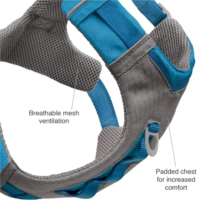 Kurgo Journey Air Dog Harness, Vest Harnesses for Dogs, Pet Hiking Harness for Running & Walking, Reflective, Padded, Includes Control Handle, No Pull Front Clip (Coral, Large) by Kurgo - Image 3