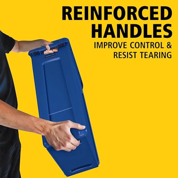 Rubbermaid Commercial Products Slim Jim Plastic Rectangular Recycling Bin/Trash Can with Venting Channels 23 Gal Blue for Kitchens/Classrooms/Offices/Back of House by Rubbermaid Commercial Products - Image 5