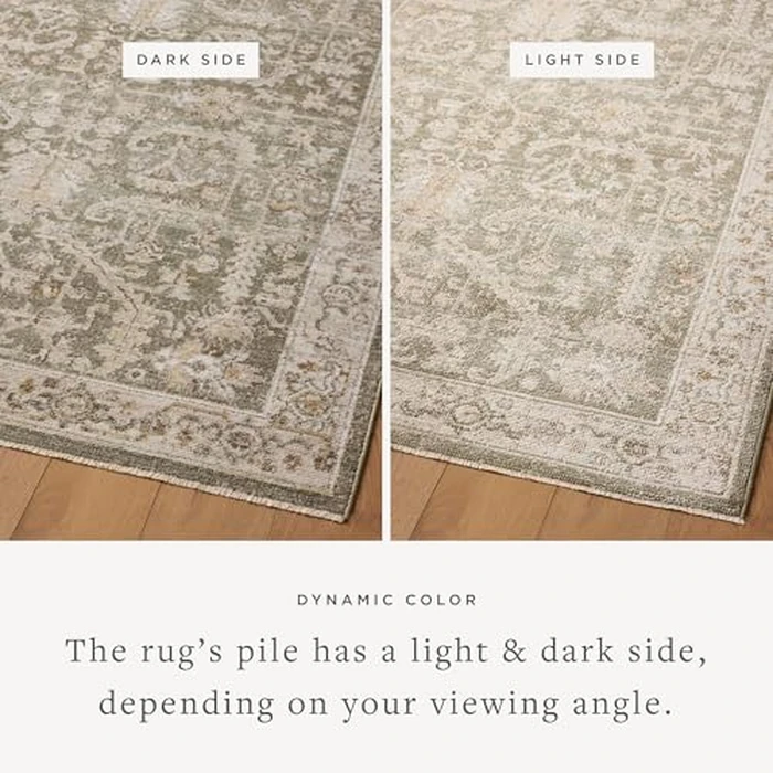 Loloi Magnolia Home by Joanna Gaines Pace Collection PAC-06 Forrest/Natural 2'-3" x 3'-10" Accent Rug by Loloi - Used - Very Good condition