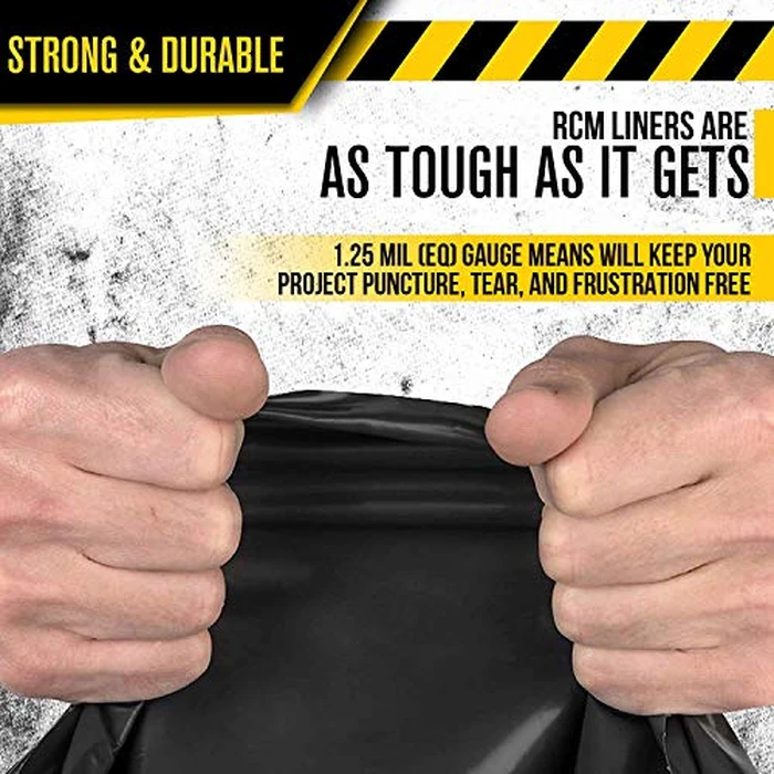 Aluf Plastics 55-60 Gallon Trash Bags - (100 Count) 1.25 MIL (Equiv) Low Density Plastic Garbage Bags - 38" x 58" for Home, Kitchen, Office, Commercial by Aluf Plastics - Used - Very Good condition - US$25.80