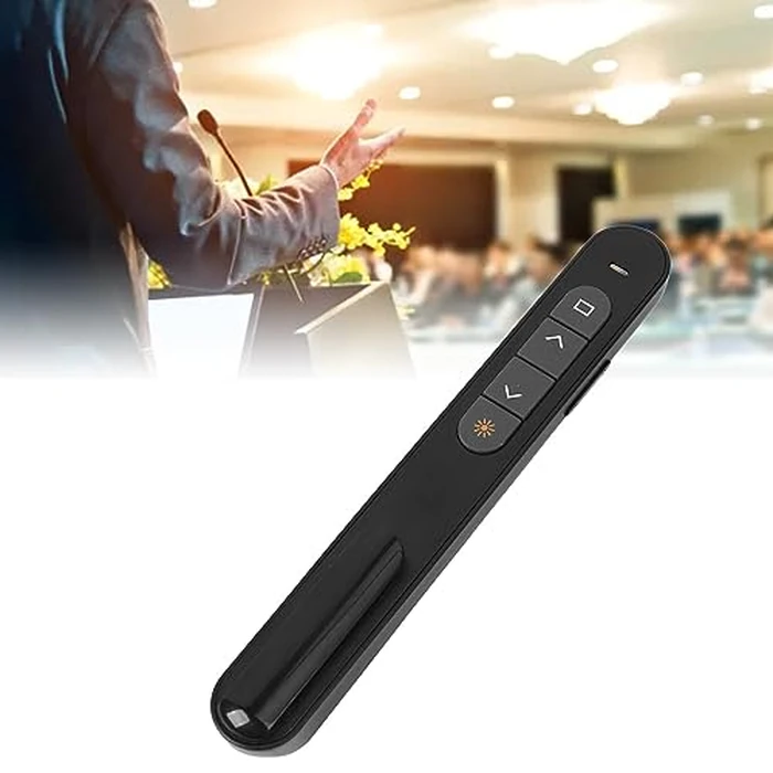 Presenter Remote, Clicker for Laptop PowerPoint Presentations Pointer, Portable PPT Clicker with Multiple Functions, Lightweight for Classroom Office by ASHATA - Image 5