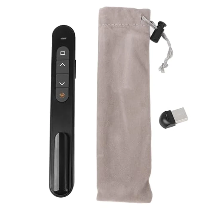 Presenter Remote, Clicker for Laptop PowerPoint Presentations Pointer, Portable PPT Clicker with Multiple Functions, Lightweight for Classroom Office by ASHATA - Image 7