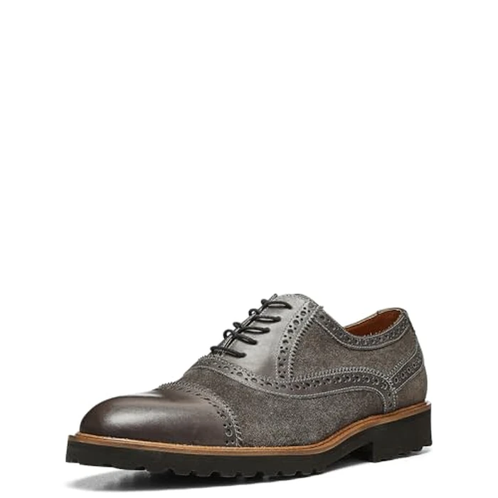 Donald Pliner Mens Jordin Suede, Dark Grey 7.5 by Donald J Pliner - Used - Like New condition