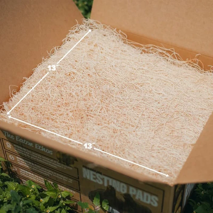 Eaton Pet and Pasture, Premium Laying Hen Nesting Pads, USA Grown & Sustainably Harvested, 13 x 13 (10 Pack) by Eaton Pet and Pasture - Image 3