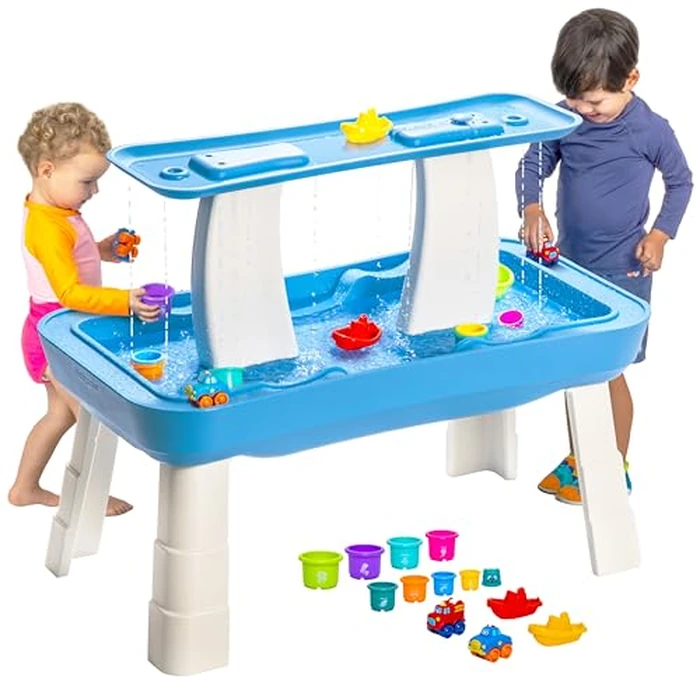 GoSports Water Table With Pump for Toddlers Ages 1.5-4 Years - Outdoor Play Table for Kids With Integrated Circulating Pump by GoSports - Used - Very Good condition - US$139.49