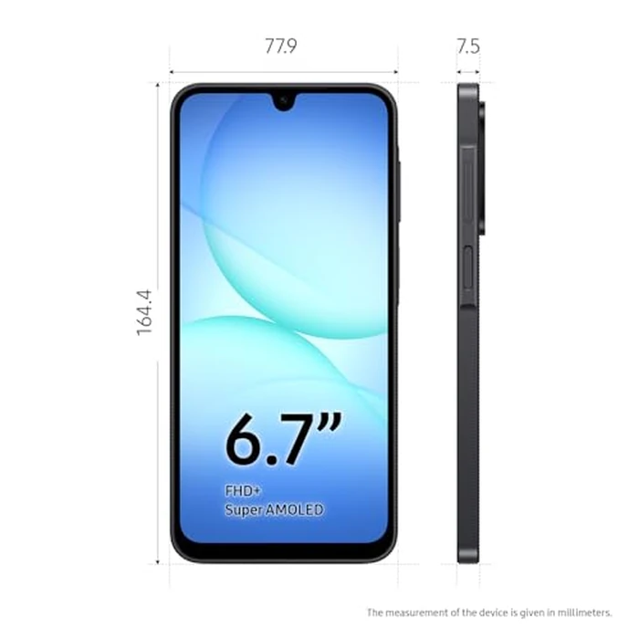 Samsung Galaxy A17 5G (CAD Version & Warranty) - 6.7" AMOLED Screen, 128GB, Black, 25W Fast Charging, Android Unlocked Smartphone by Samsung - Image 2