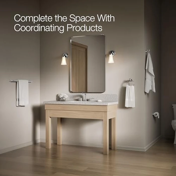 Kohler K-97882-CP Kumin Towel Bar, Polished Chrome by Kohler - Image 7