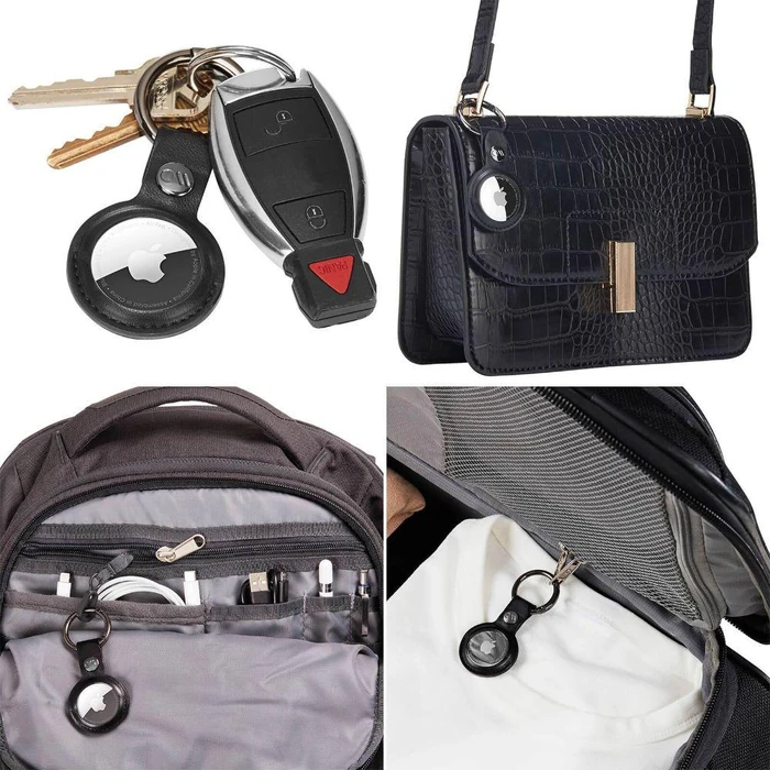 Case-Mate Clip Ring Keychain AirTag Case for Apple AirTag - Black by Case-Mate - Image 3