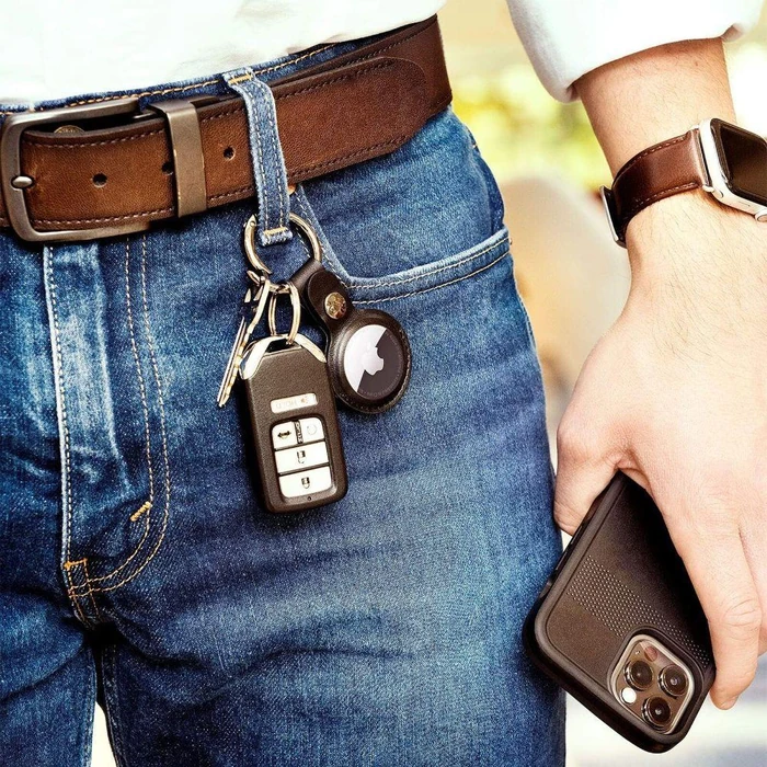 Case-Mate Clip Ring Keychain AirTag Case for Apple AirTag - Black by Case-Mate - Image 8