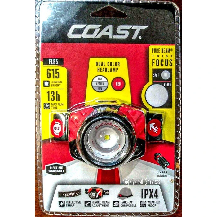 Coast 21329 FL85 Dual Color Pure Beam Focusing LED Headlamp - Black by Coast - Image 2