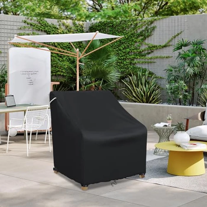STARTWO Patio Chair Covers Outdoor Furniture Covers Waterproof Fit for 32"Lx 37" W x 36"H, Lounge Deep Seat Cover, Heavy Duty Chair Covers for Lawn Furnitures, Black by STARTWO - Image 8