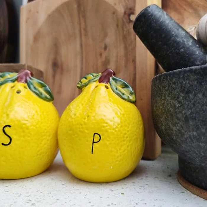 Whistywares Lemon Salt and Pepper Shakers Set - Colorful Ceramic Design - 200ml, 105g - Non-Fading, Dishwasher Safe, Easy Refill - Stable Base - Citrus Kitchen Essential, Home Decoration by WW WHISTYWARES - Image 4